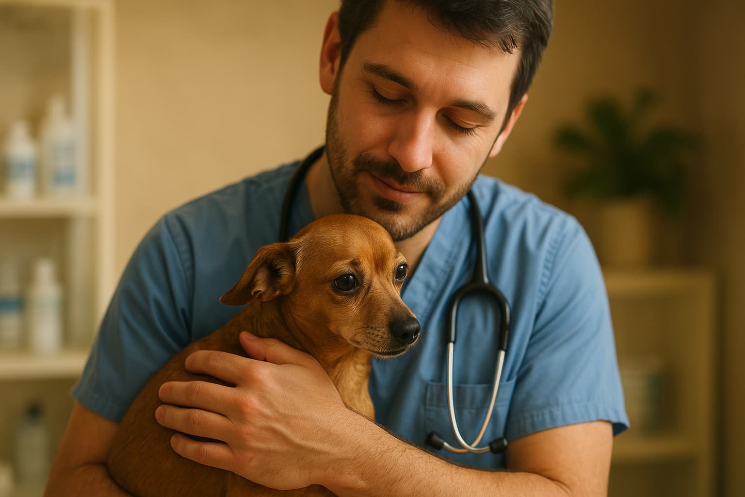 Cuddle Therapy: How One Vet's Heartwarming Moment is Changing Animal Care