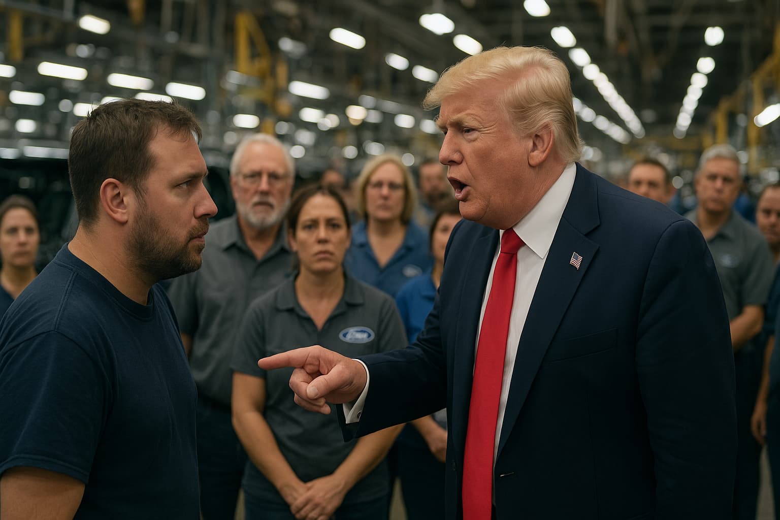Trump vs. the Ford Worker: A Factory Tour Takes an Unexpected Turn