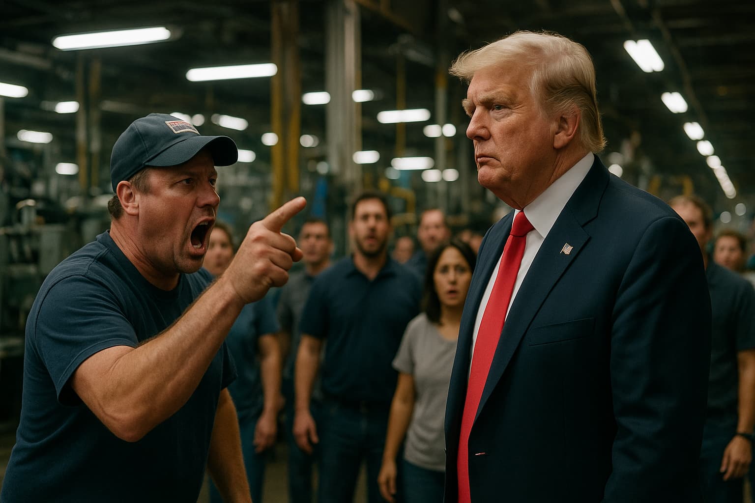 Worker Suspended After Shouting at Trump: A Ford Factory Controversy Sparks Outrage!