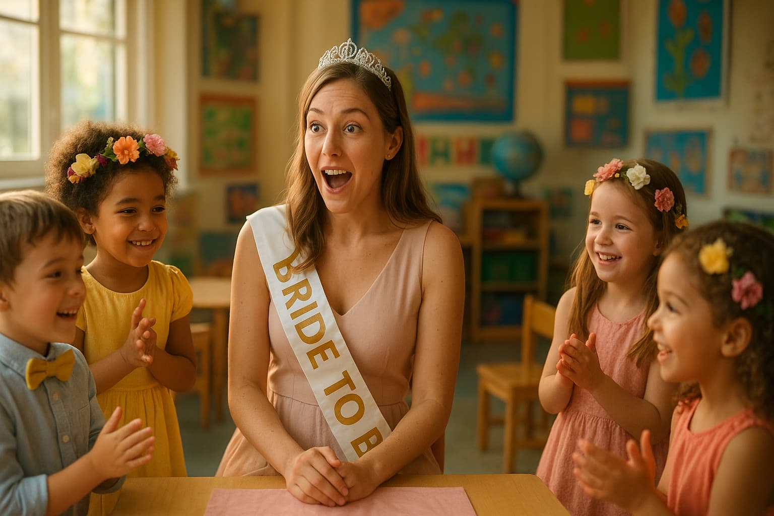 From Preschool Memories to Bridal Bliss: A Shower Surprise for the Ages!