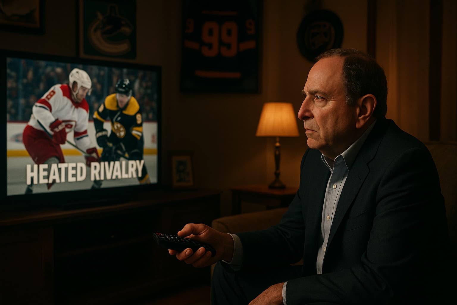 Gary Bettman's Late-Night Binge: The Surprising Show That Has NHL Fans Talking!