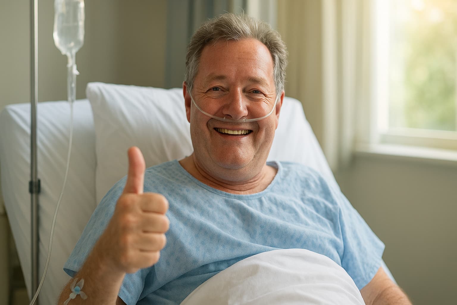 Piers Morgan's Tumultuous Trip: From Hotel Stumble to Hospital Humor!