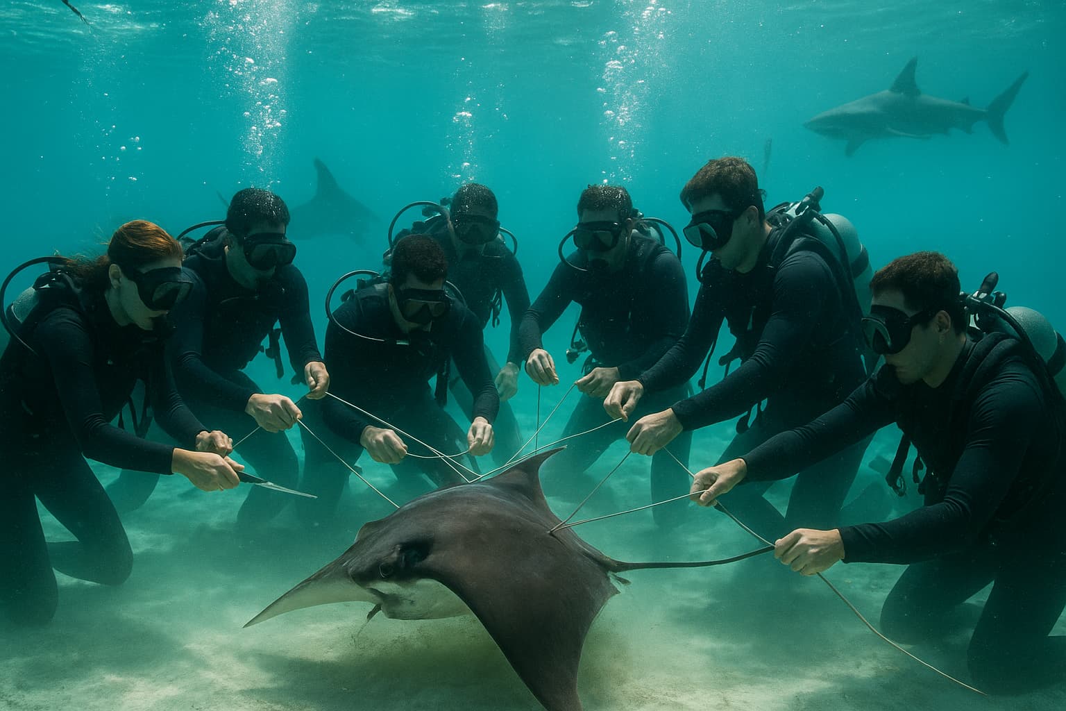 Caught in a Tangle: How a Mobula Ray Said "Thank You" After a Daring Rescue